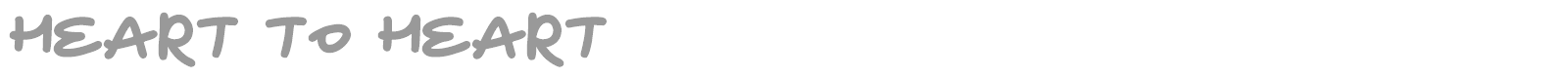 Heart To Heart font preview